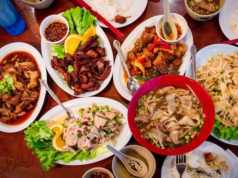 Late night feast at Ruen Pair in Thai Town