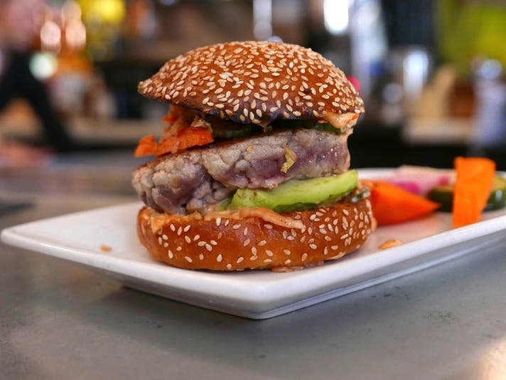 Ahi burger at The Misfit | Photo by Joshua Lurie
