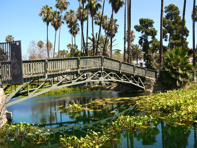 Bridge at Echo Park Lake