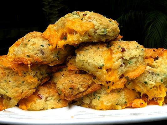 Bacon cheddar biscuits at Manhattan Beach Post | Photo by Joshua Lurie