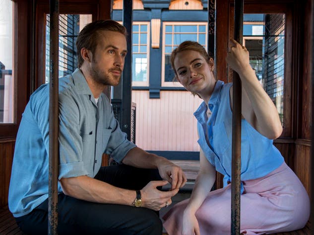 Ryan Gosling and Emma Stone at Angels Flight in "La La Land" | Photo courtesy of Lionsgate