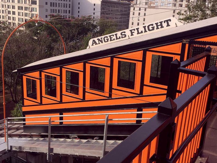 Angels Flight Top Station at California Plaza | Instagram by @finalgravityus