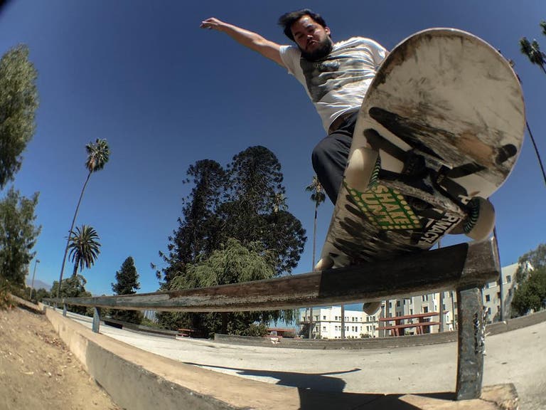 Andrew Nieto at Hollenbeck Skate Plaza | Instagram by @chomponthis13